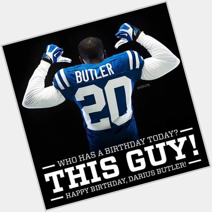Happy Birthday Darius Butler!!  