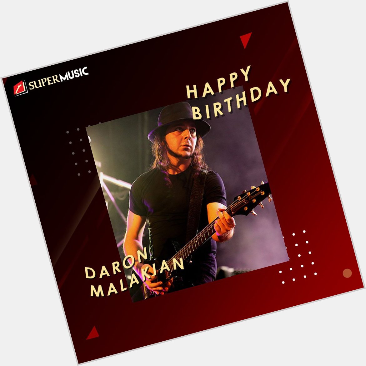 1975: Gitaris berulang tahun. Happy Birthday, Daron Malakian!  