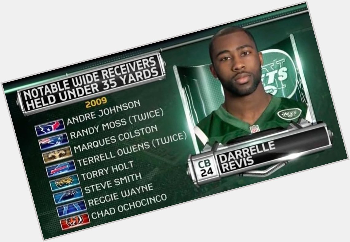 Happy birthday to legendary corner Darrelle Revis. These stats from 2009 are insane. 