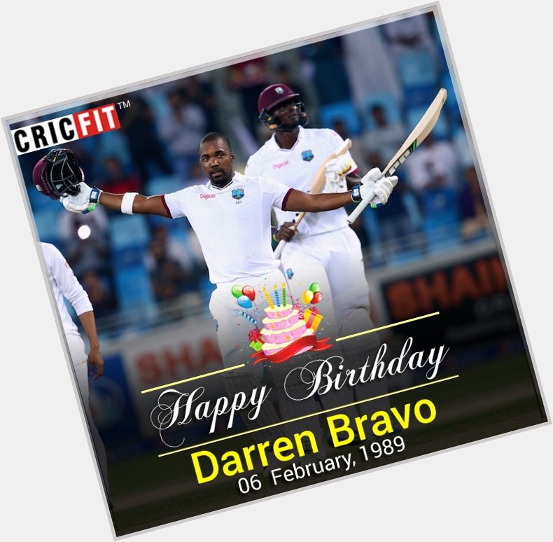 Cricfit Wishes Darren Bravo a Very Happy Birthday! 