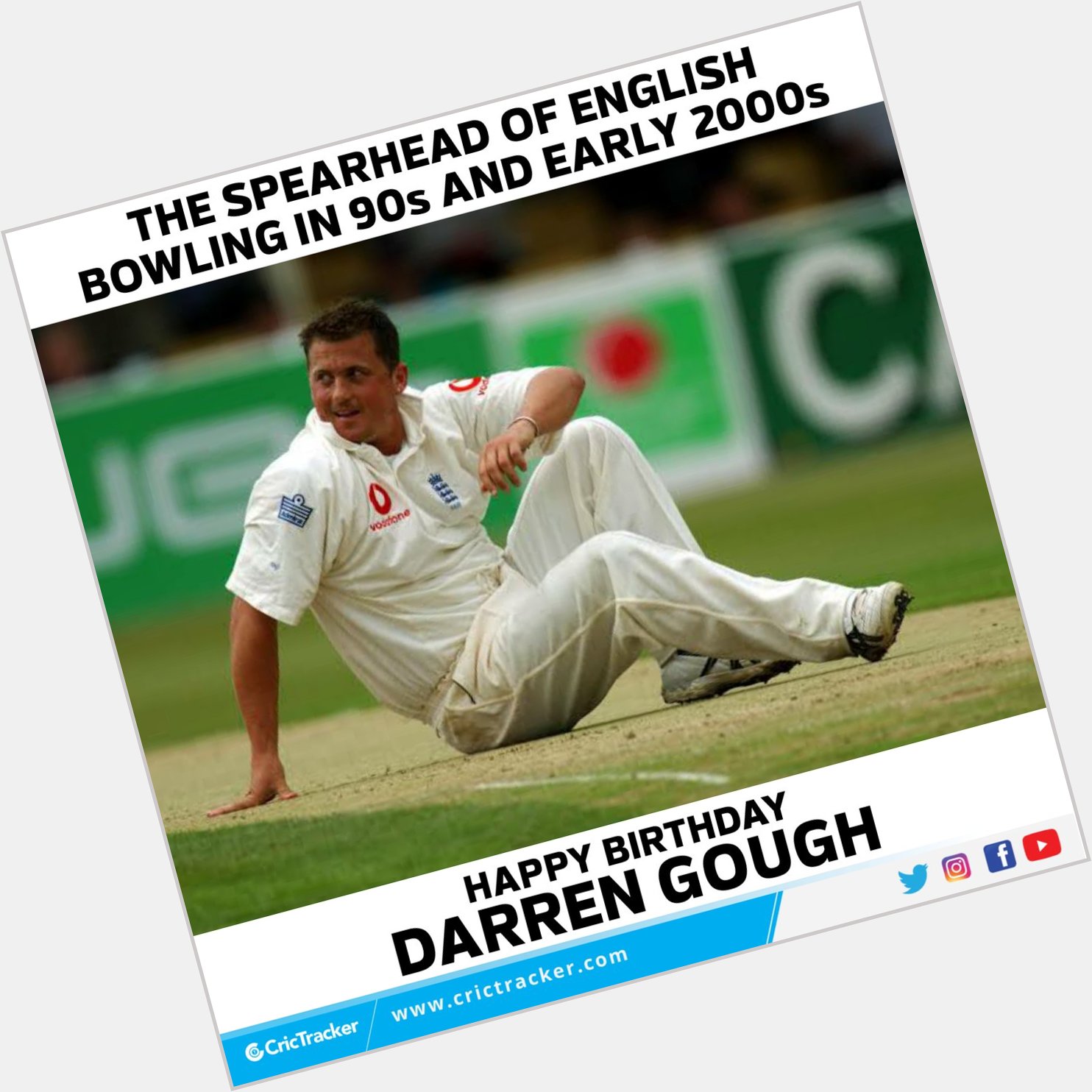 Join us in wishing a very Happy Birthday to Darren Gough.    