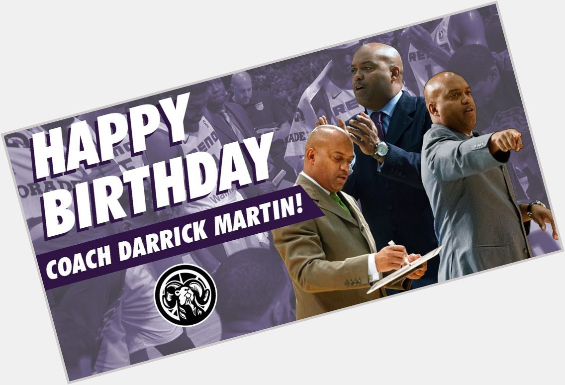 Bighorns fans, to wish Coach Darrick Martin a Happy Birthday!  