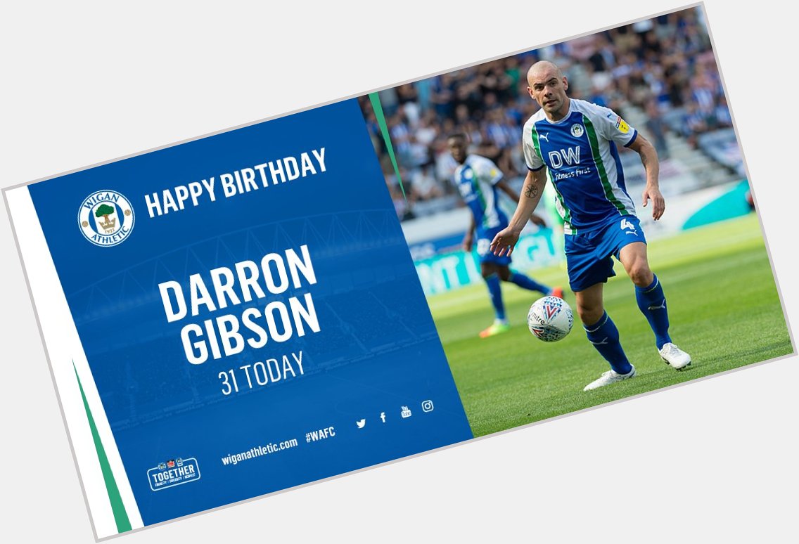  Happy 31st Birthday, Darron Gibson      