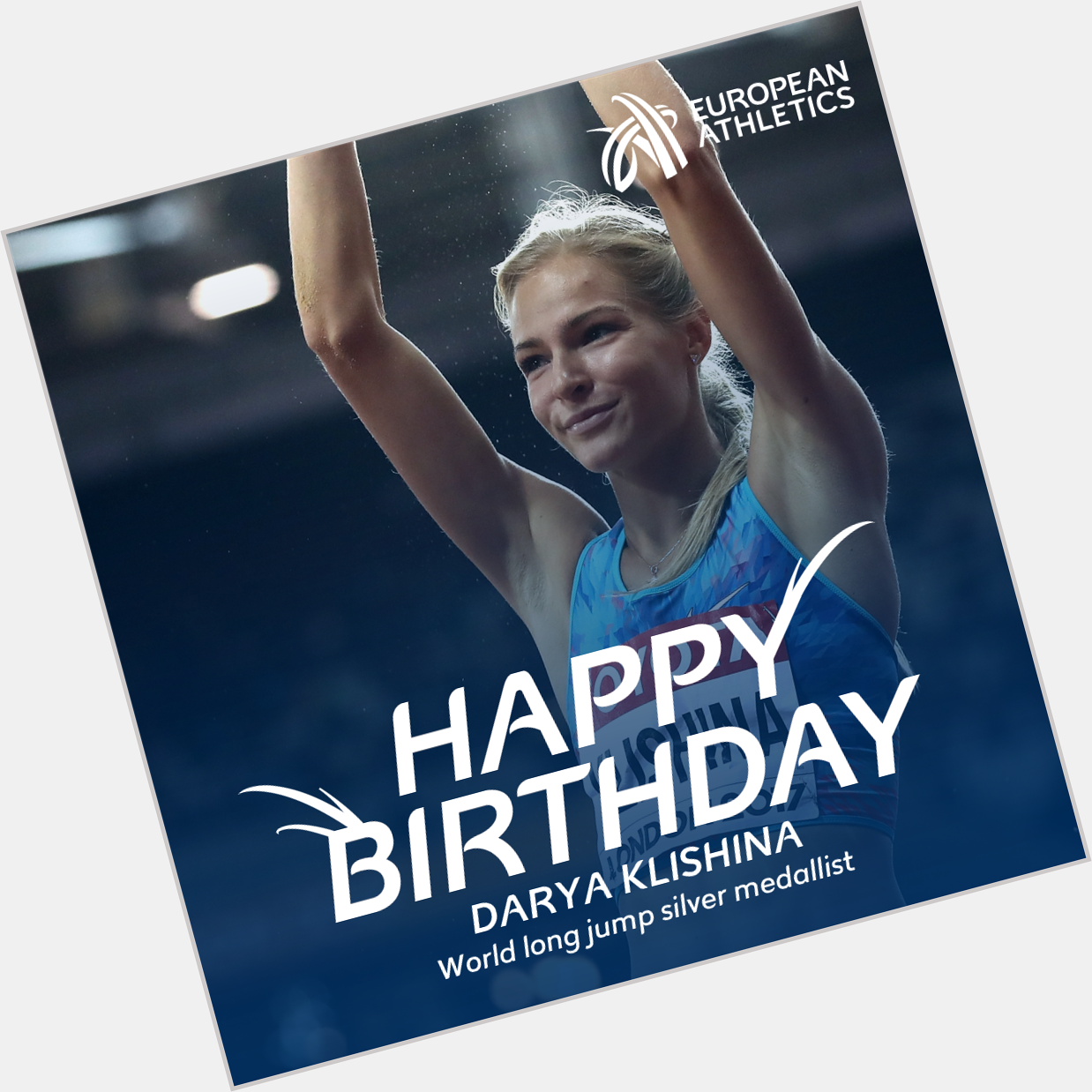 Happy birthday to world long jump silver medallist and former European indoor champion Darya Klishina! 