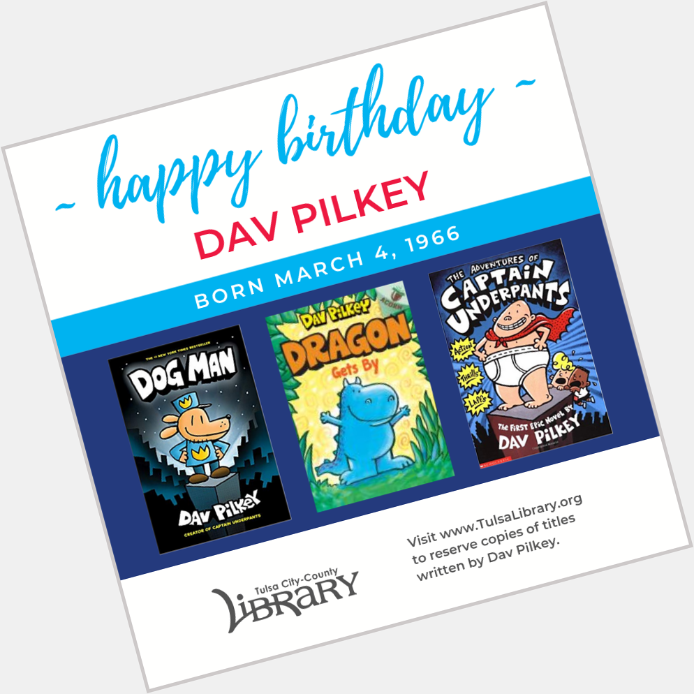 Happy Birthday, Dav Pilkey! 