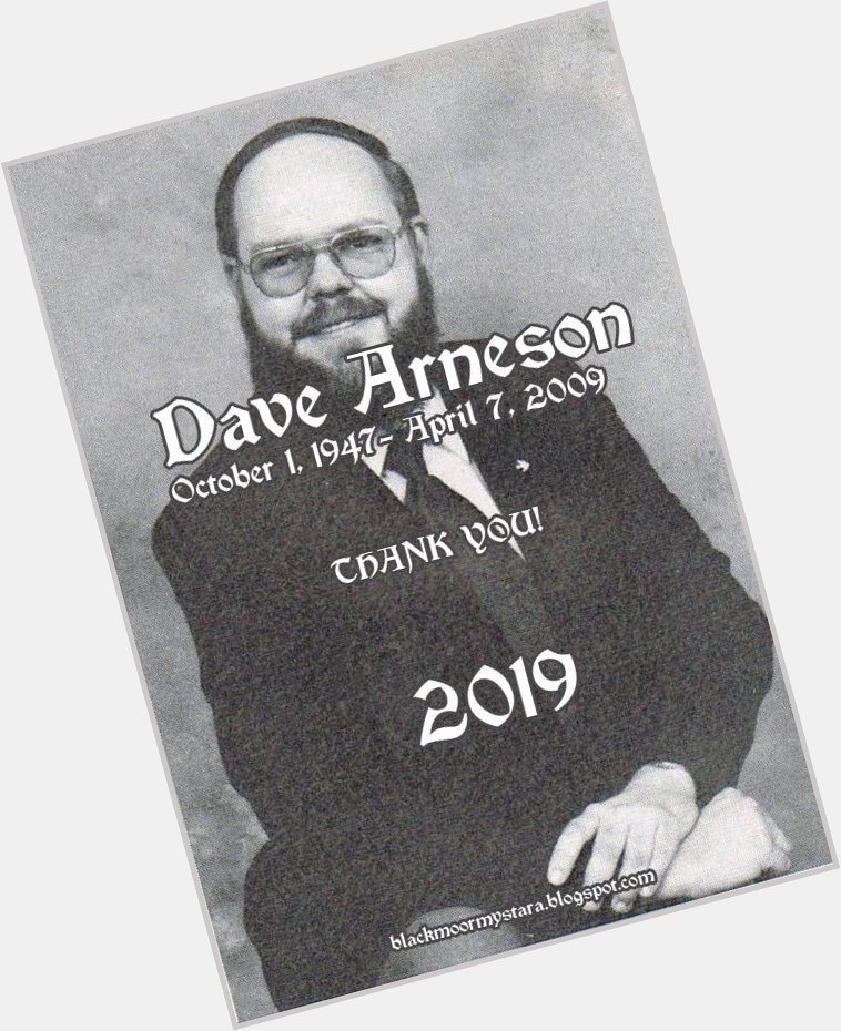 Happy birthday Dave Arneson! 