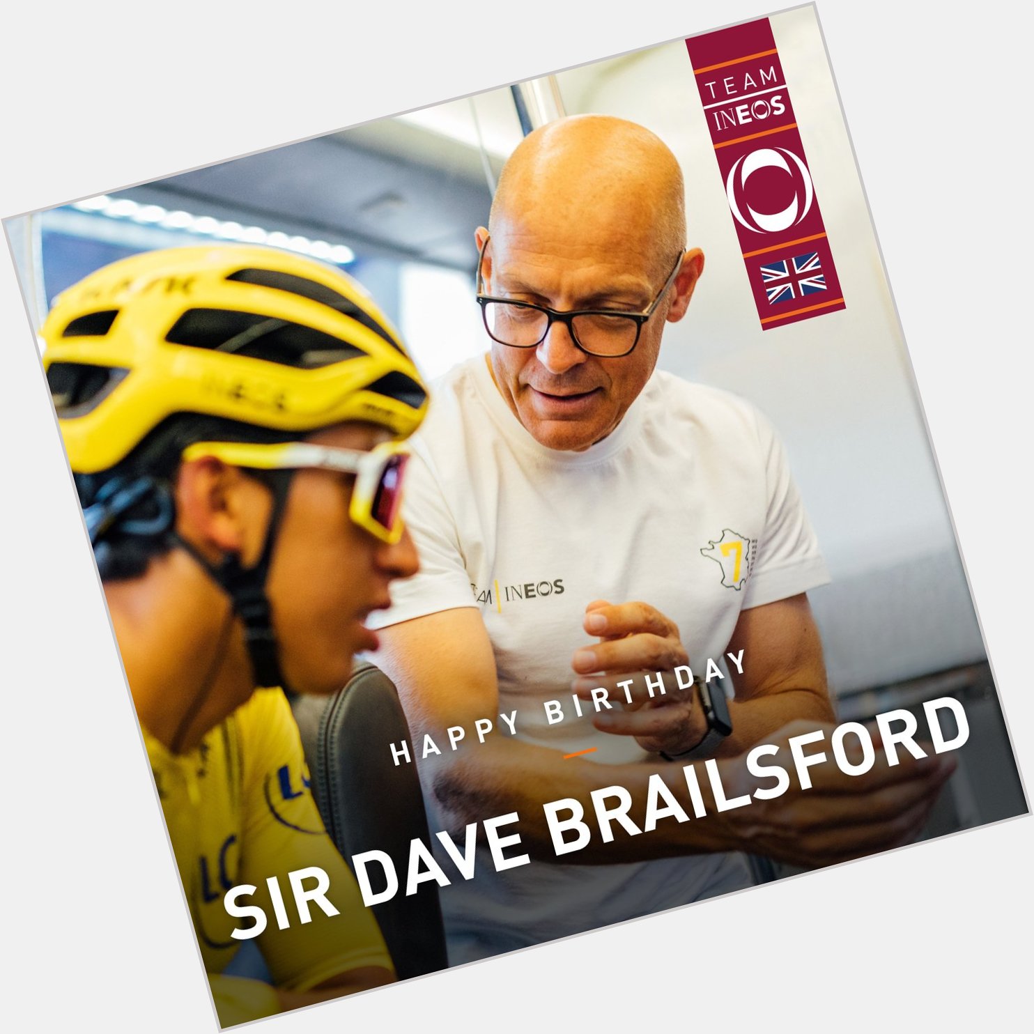 Happy Birthday to Sir Dave Brailsford. Born on a leap year, he turns 56 (or 14!) today 