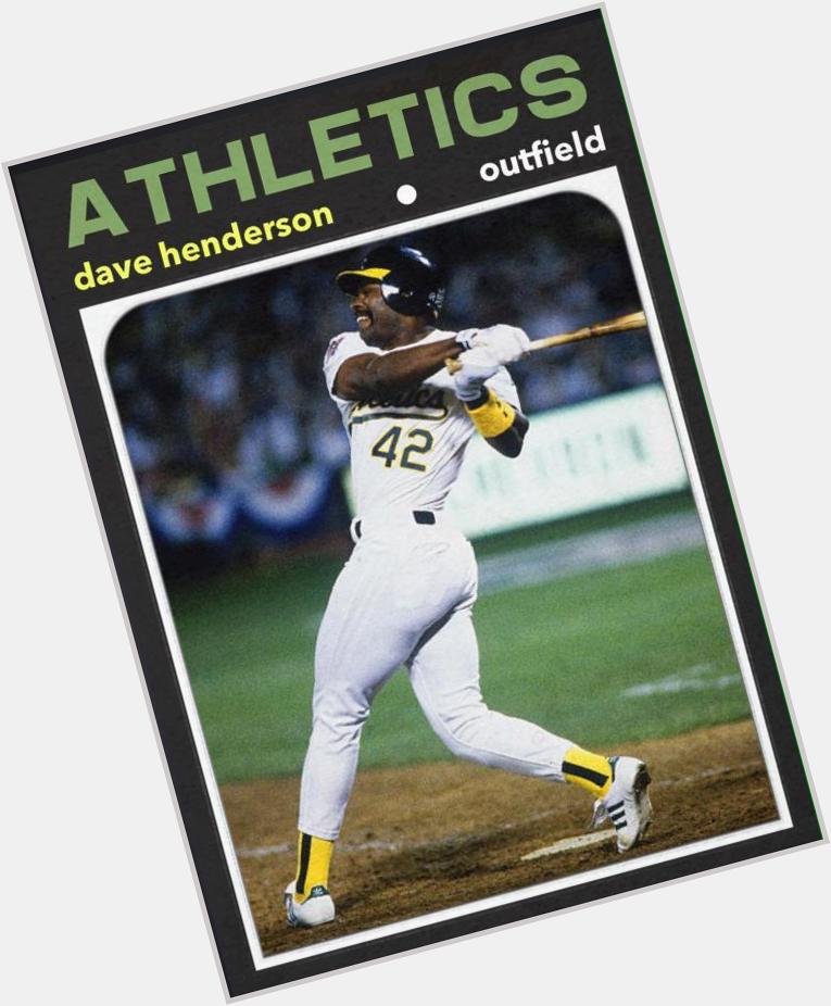 Also a happy 57th birthday to the other Dave Henderson, former A\s OF. 