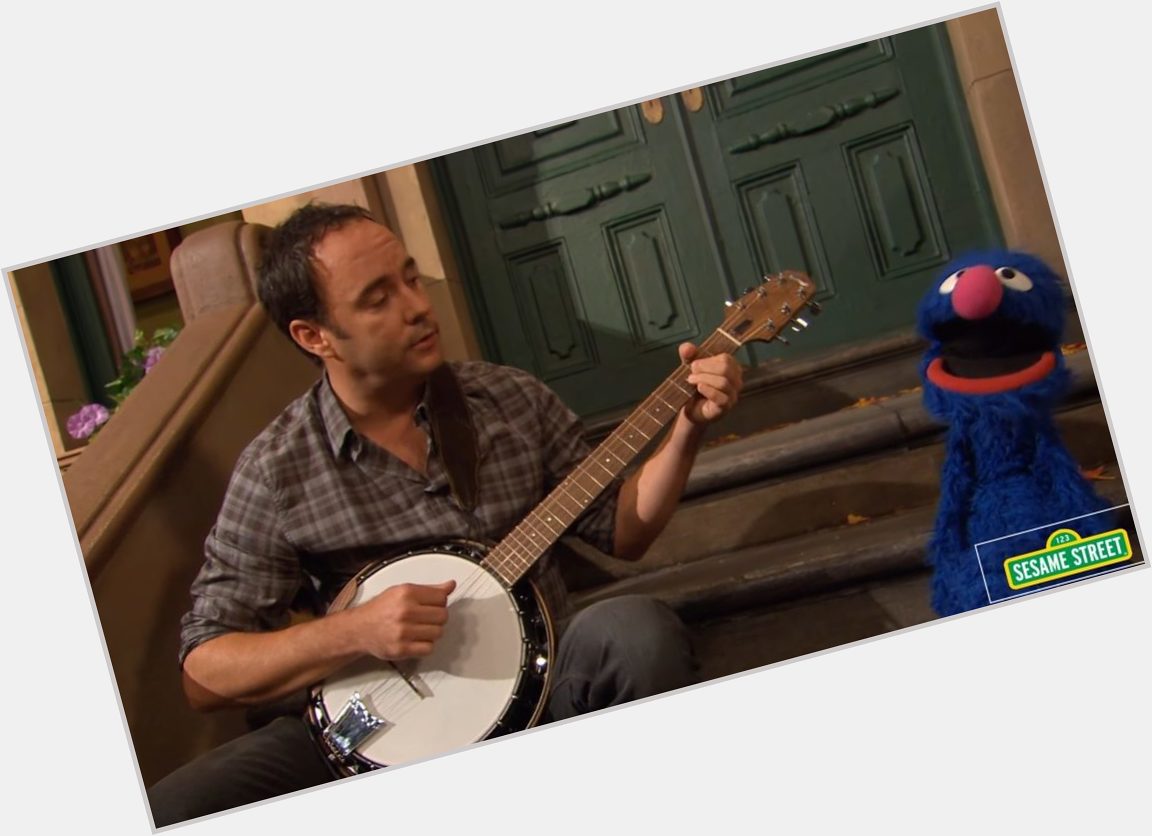 Happy 50th Birthday Dave Matthews: Singing With Grover On Sesame Street via 