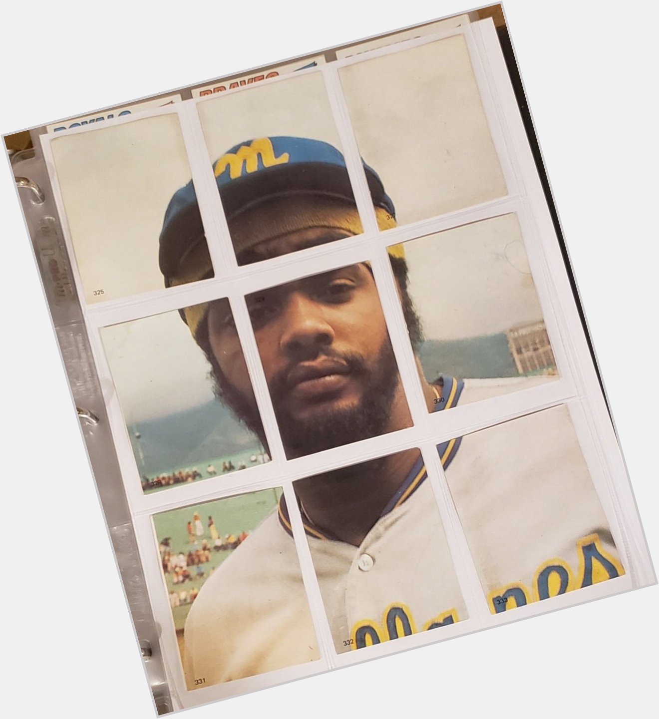 Happy Birthday to Dave Parker...seen here in sticker/puzzle form from the 1977 Topps Venezuelan set 