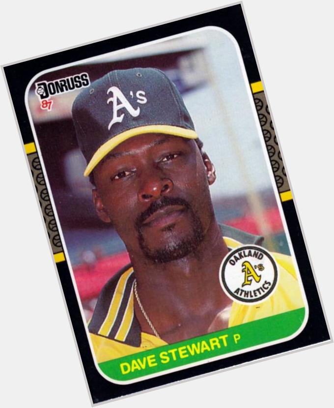 Happy birthday to Dave Stewart (2/19/57), who won 20 games for Oakland in 1987, tied for most in the AL. 