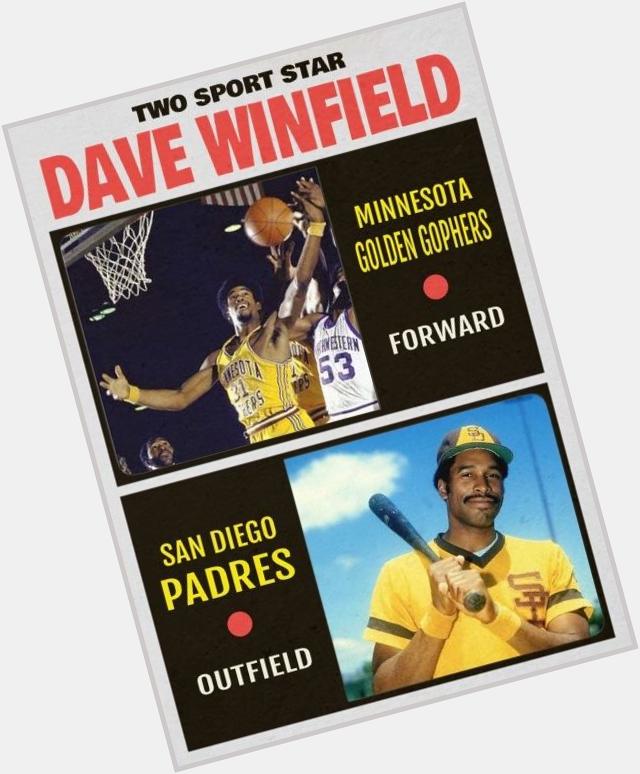 Happy 63rd birthday to Dave Winfield.   