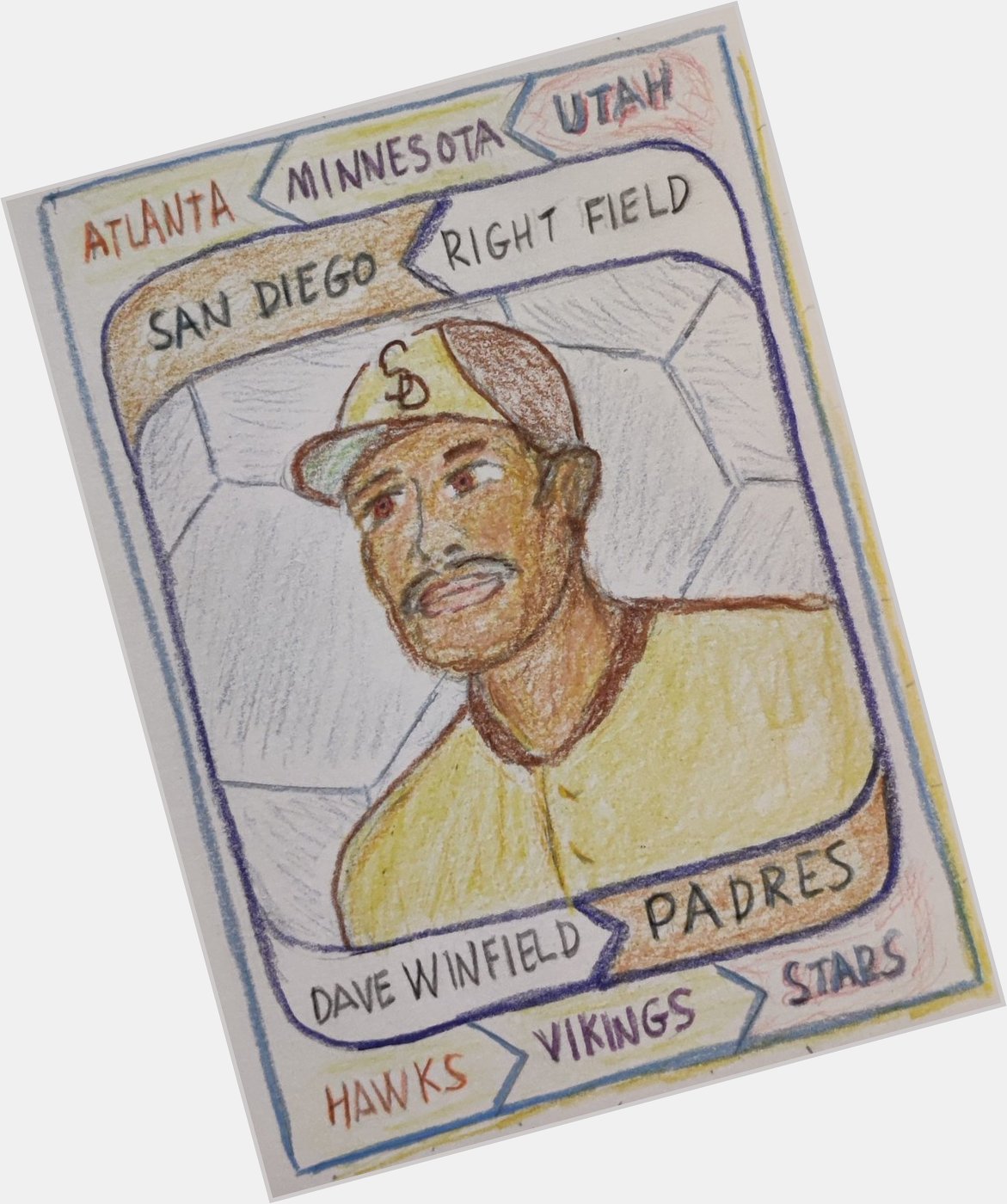 BIRTHDAY: Happy 70th Dave Winfield. 1974T Drafted by FOUR teams variation. 