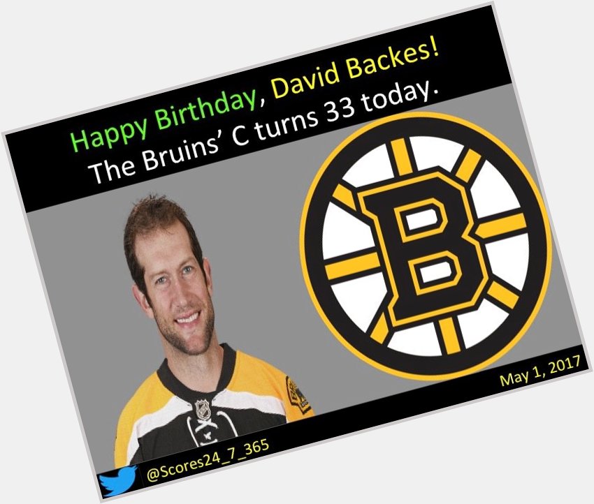 Happy birthday David Backes! 