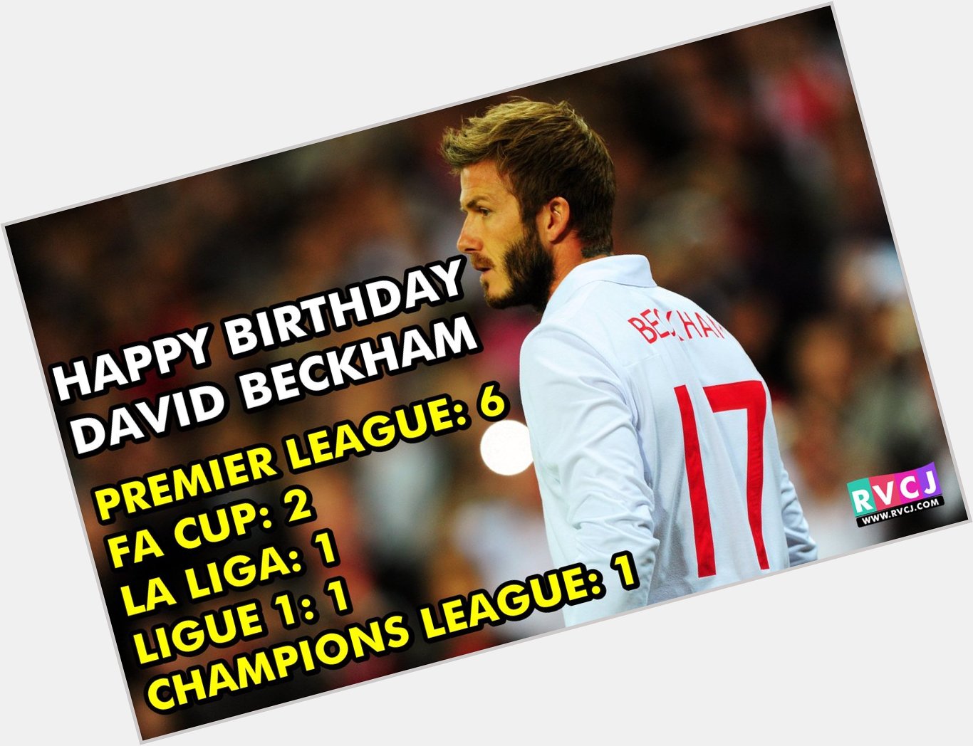 Happy 42nd birthday to former England captain David Beckham 