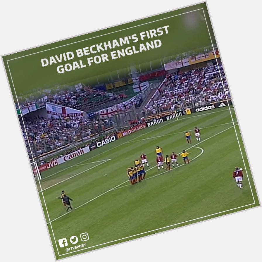 Happy Birthday David Beckham!  Here\s a flashback to THAT free-kick for against Colombia back in 1998 