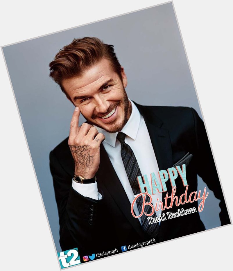 Heart-throb, icon and brilliant on the pitch -- David Beckham, t2 wishes you a happy birthday. 