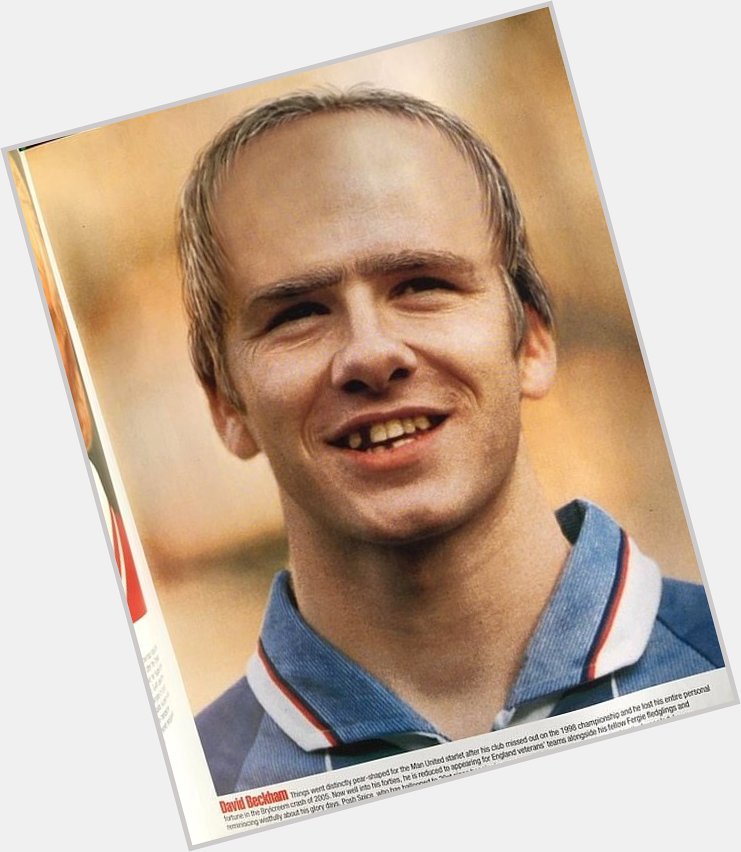 Happy 48th Birthday to David Beckham In 1998 FourFourTwo magazine predicted he\d look like this in 2020 