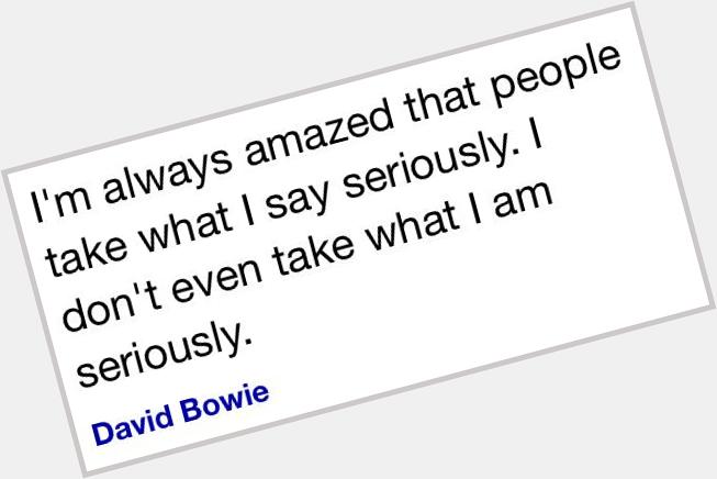 Happy 68th Birthday David Bowie!!!!You\re like super amazing and all that. (and a lot more) 