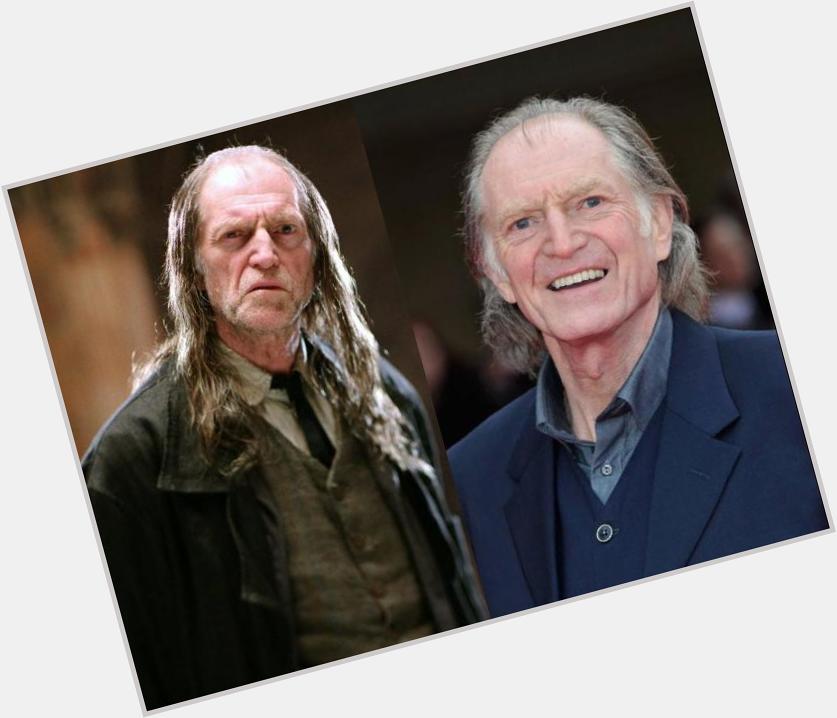 Happy 73rd Birthday, David Bradley! He played Argus Filch in the Harry Potter films. 