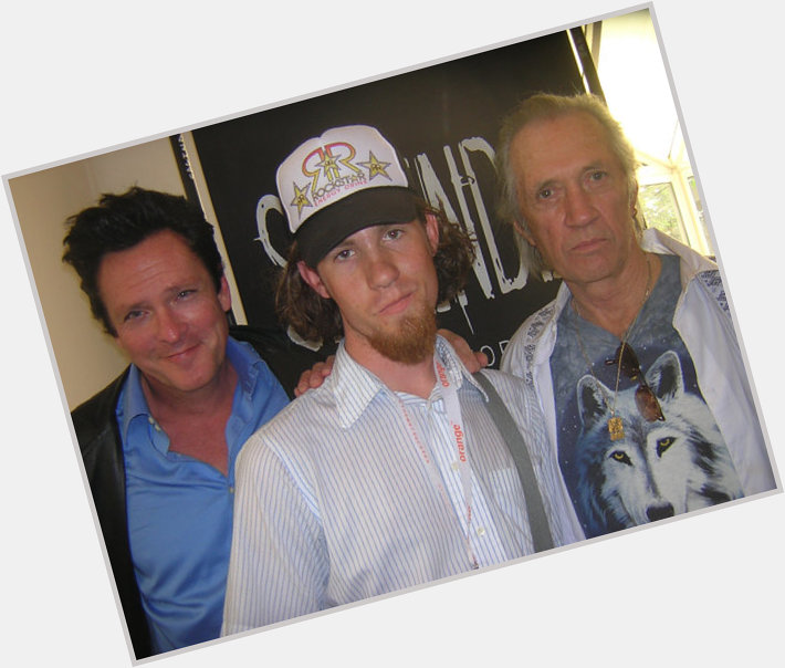 Happy Birthday to the late great David Carradine! Here\s me with Bill & Budd at the Cannes Film Festival in 2004. 