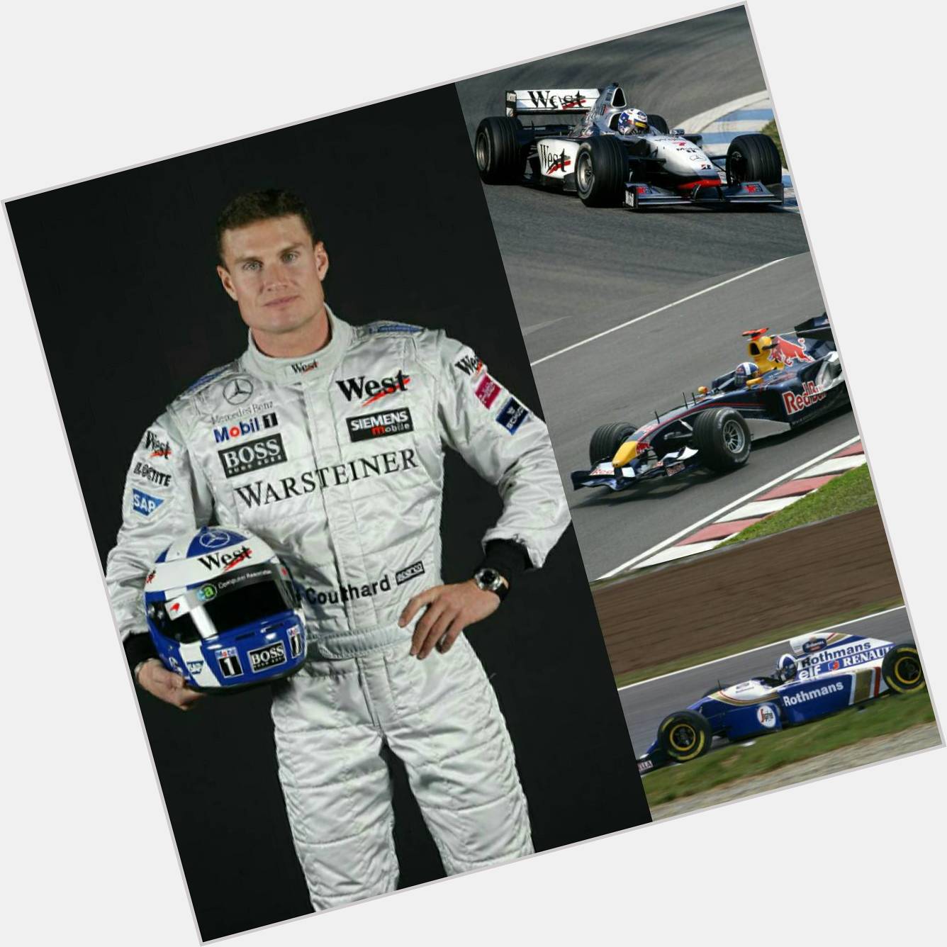 - Happy 47th birthday to former Williams, McLaren and Red Bull driver, David Coulthard, ! 