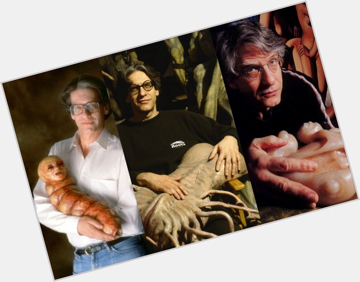He really likes holding weird shit ...

HL wishes a VERY Happy Birthday to the incredible David Cronenberg! (Martyn) 
