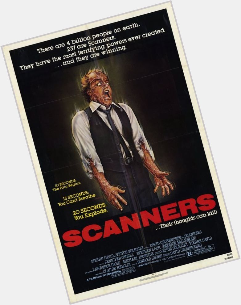 Happy 75th birthday to David Cronenberg. Scanners, 1981. 