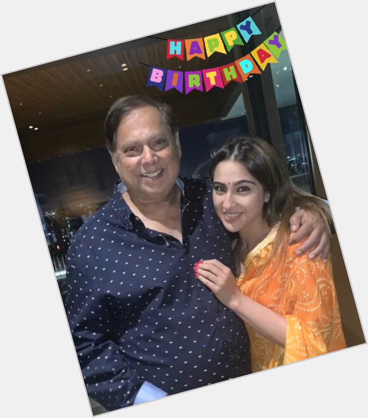  wishes David Dhawan a happy birthday with this lovely click! 