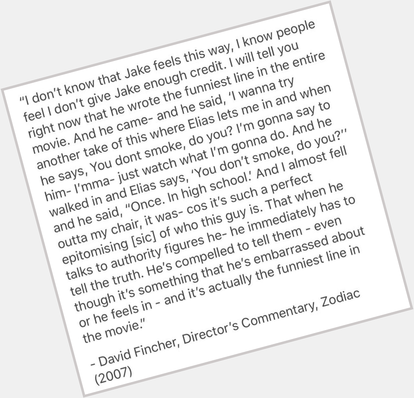 Happy birthday to genius David Fincher! 
