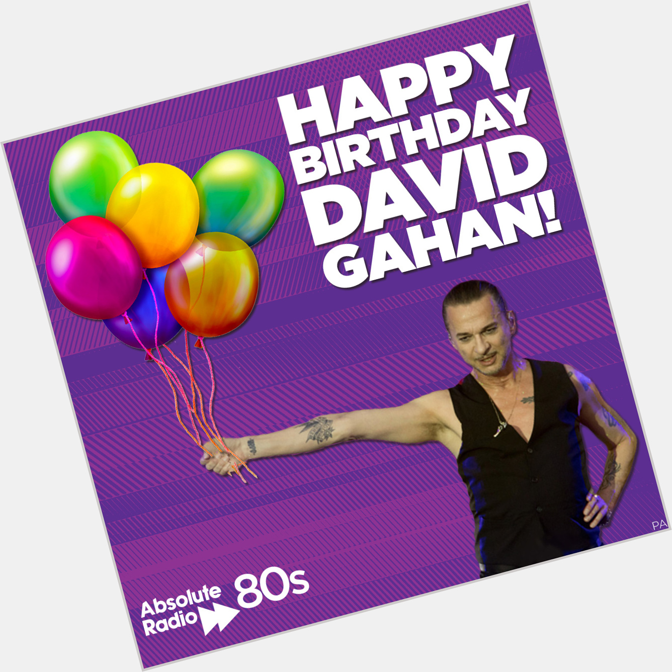 Happy birthday to David Gahan! Leave a birthday message below! 