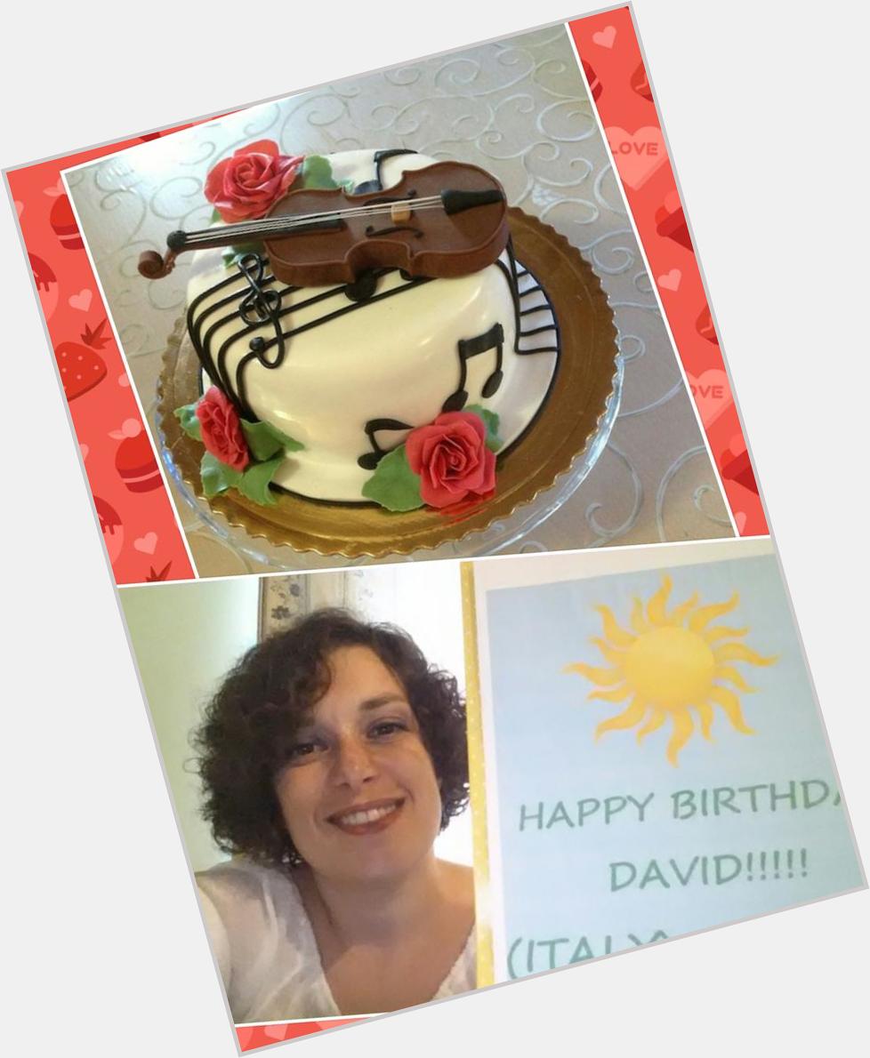  Happy Birthday David! Have a funny and sweet day. Love,  Cristina.      