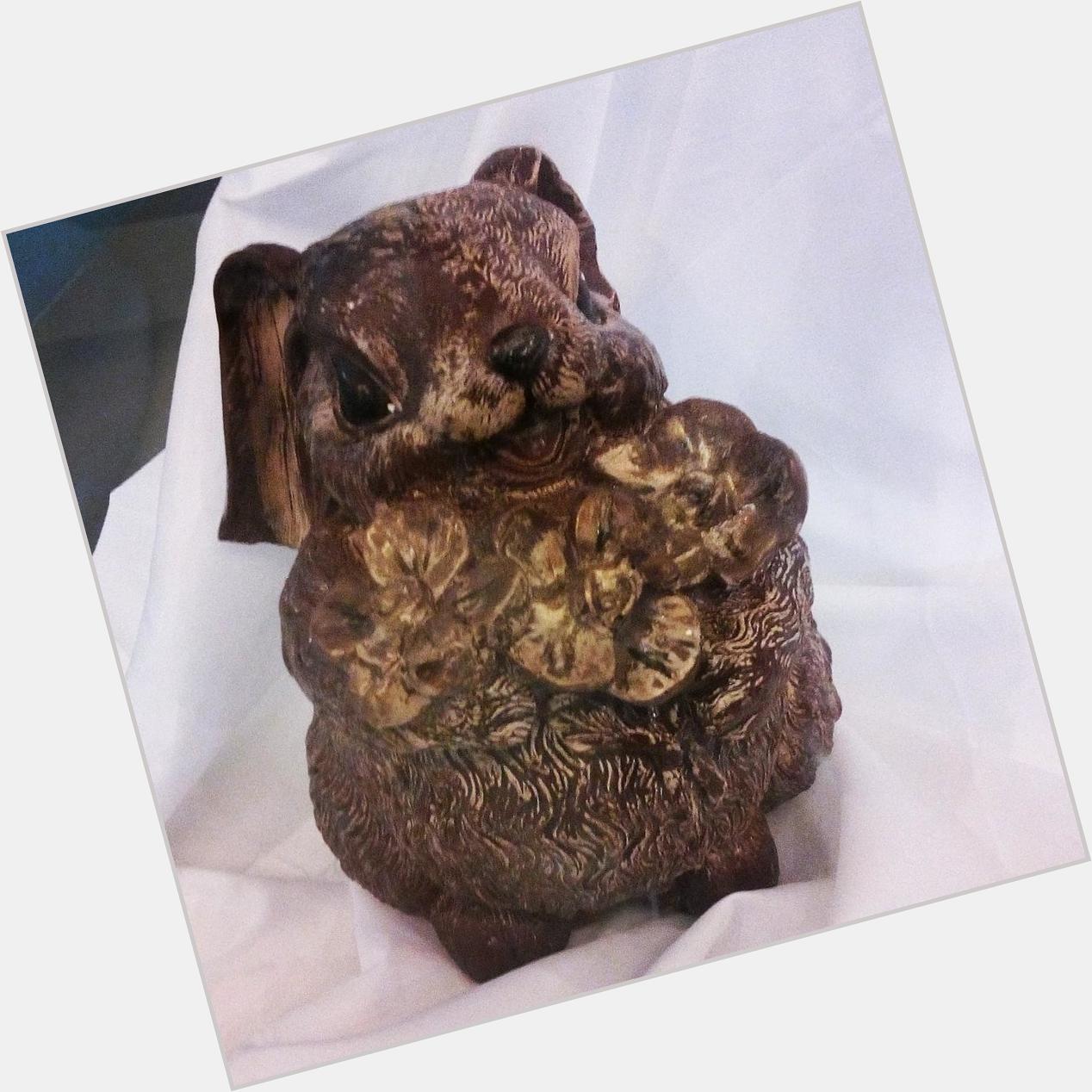  It\s for you - chocolate rabbit with flowers )) Happy birthday! ;) 