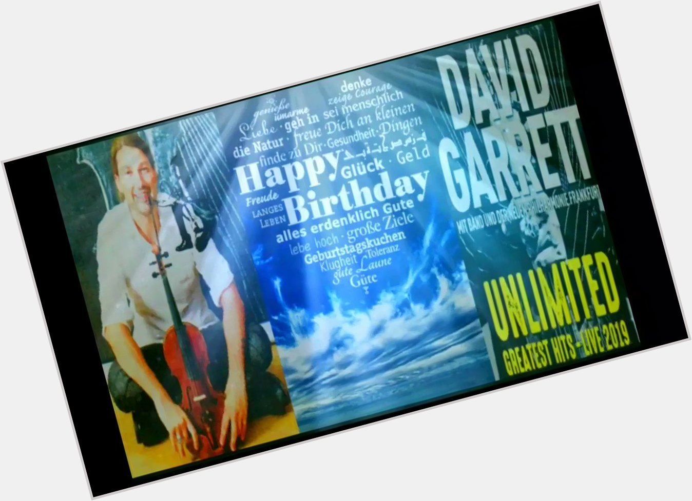  \Happy Birthday David\         