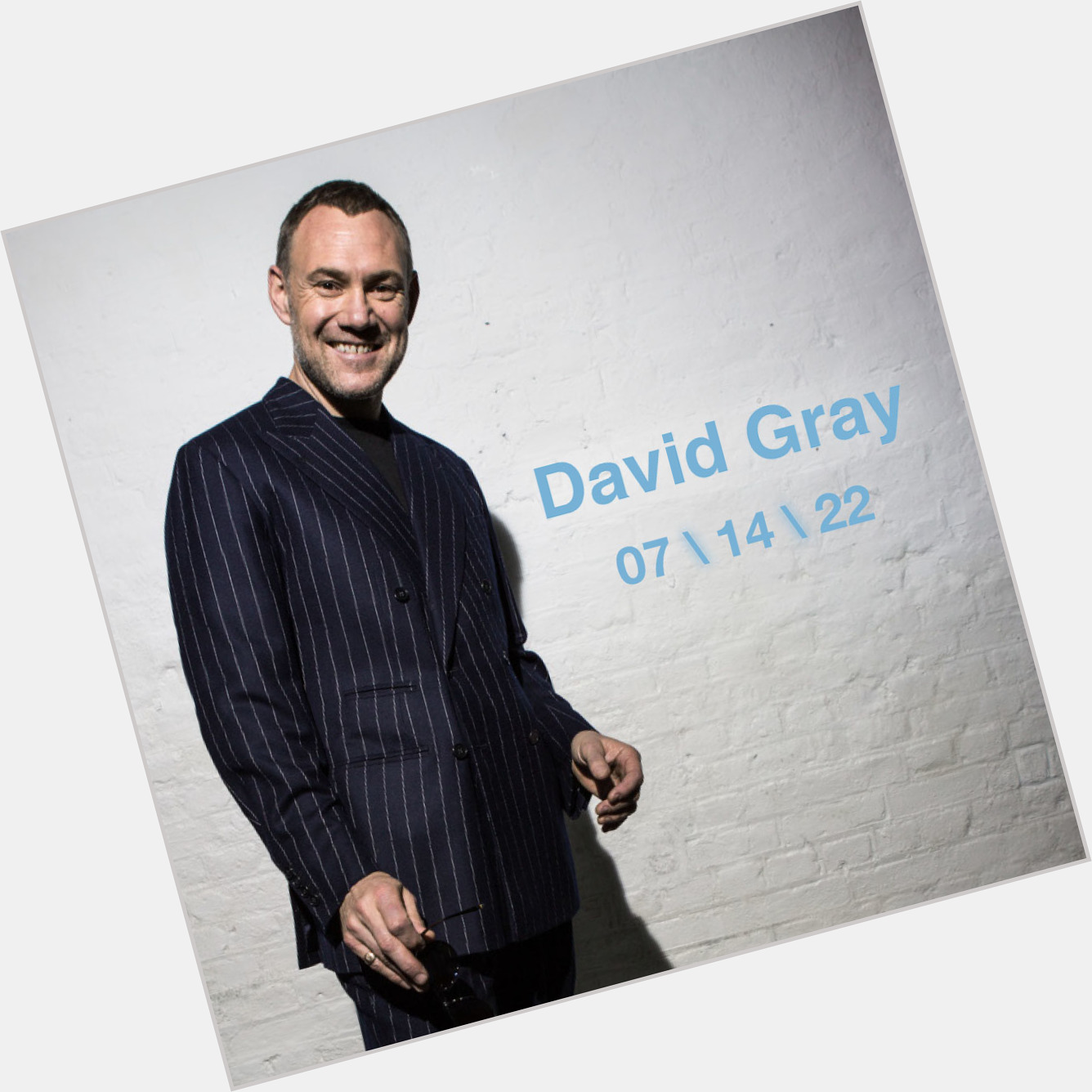 Happy birthday, David Gray! See you in a few weeks. Tix:  