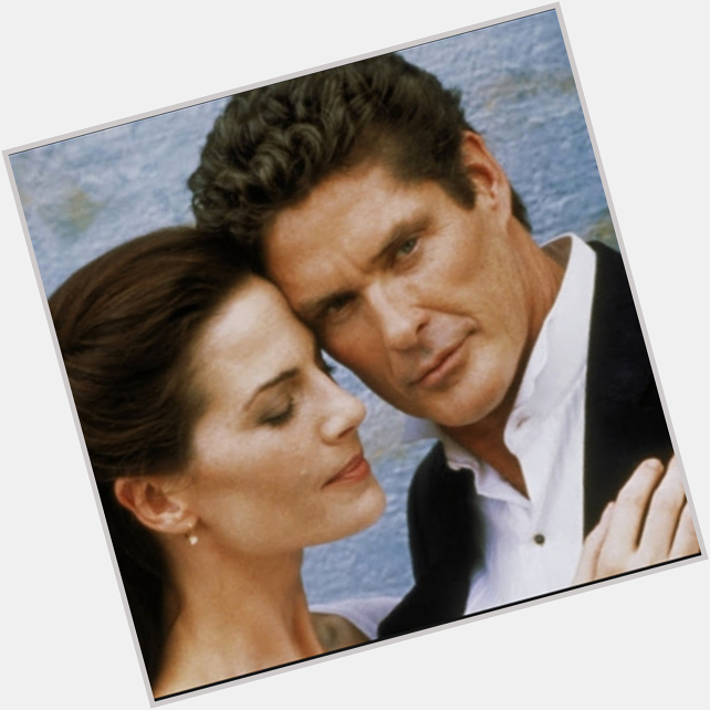 Happy birthday to David Hasselhoff, seen here in \"One True Love\" from 2000 Dontcha love sappy Lifetime movies? 