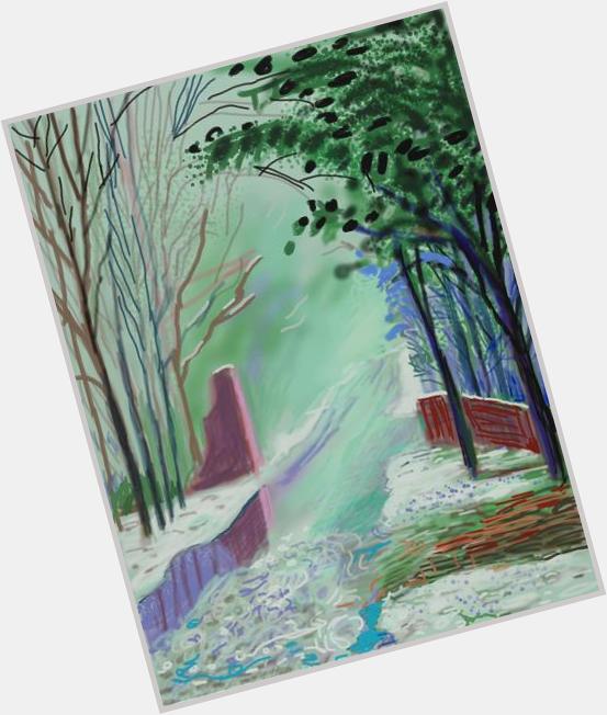 Happy 78th birthday David Hockney! If in London, check out his ipad drawings at through Aug. 28. 