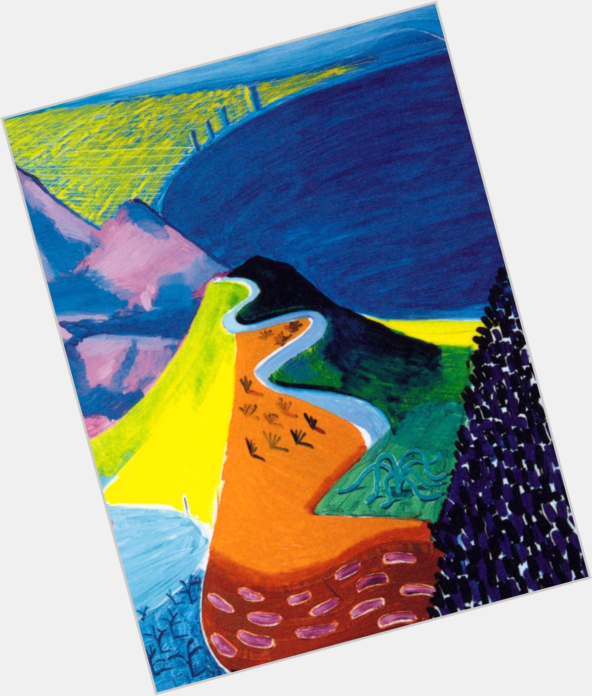 \"I prefer living in color.\" Happy birthday, David Hockney! [David Hockney, Malibu, 1993] 