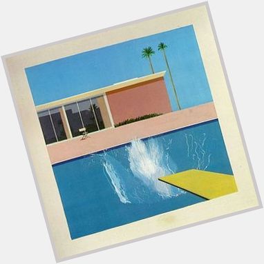 Happy Birthday to English painter David Hockney, born on this date in 1937. This is \"A Bigger Splash.\"  