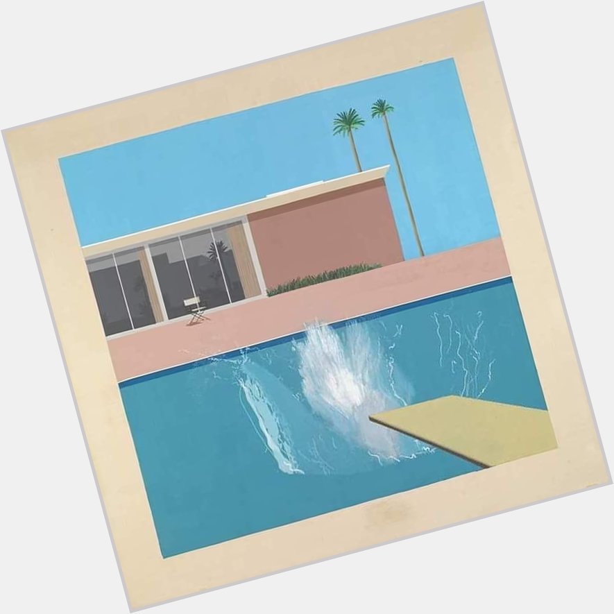 Happy birthday David Hockney! In his honour, here\s A Bigger Splash to help you cool off today! 