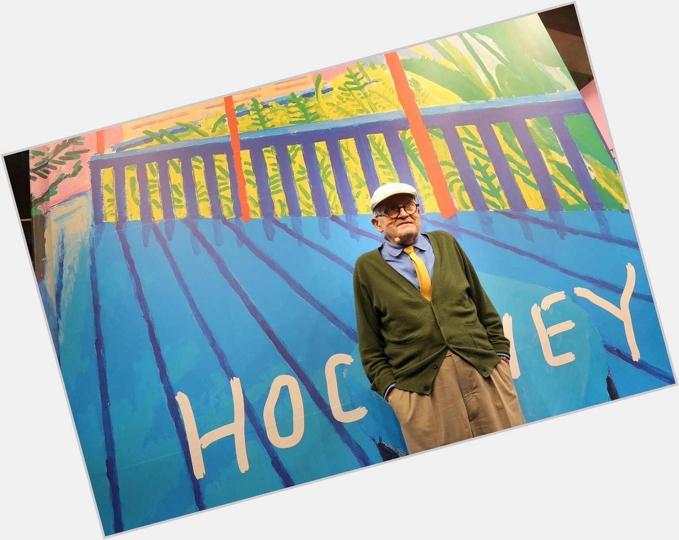 Happy birthday David Hockney. Still making joyous art   
