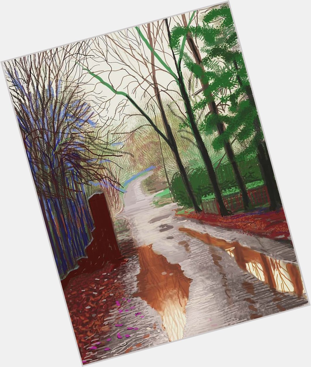  Happy Birthday to artist David Hockney, born on this day in 1937. At 81 years old he continues to create new 