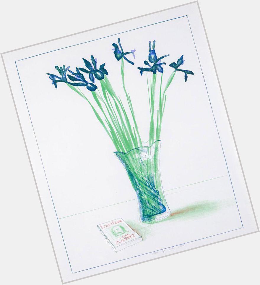 Happy birthday, David Hockney!  Irises, 1973 | David Hockney 