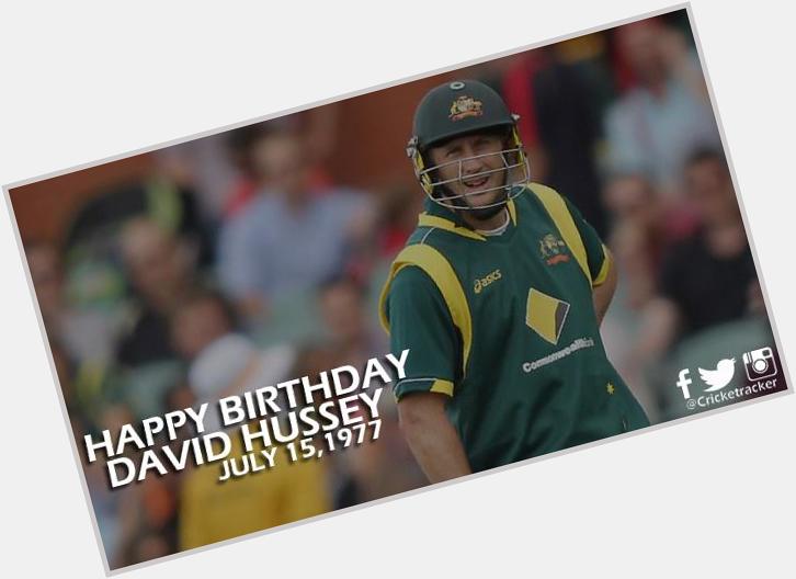 Happy Birthday \David Hussey\. He turns 38 today. 