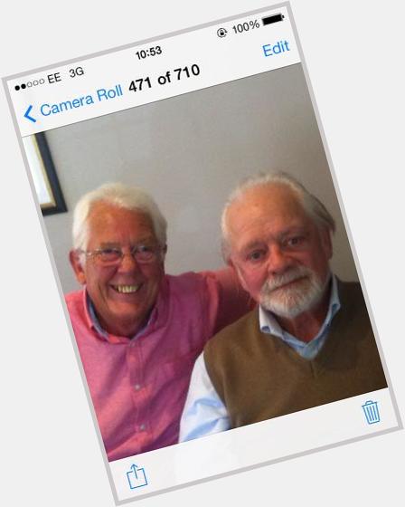 Happy birthday Sir David Jason, I can\t believe it\s forty years since our first pint together..... 