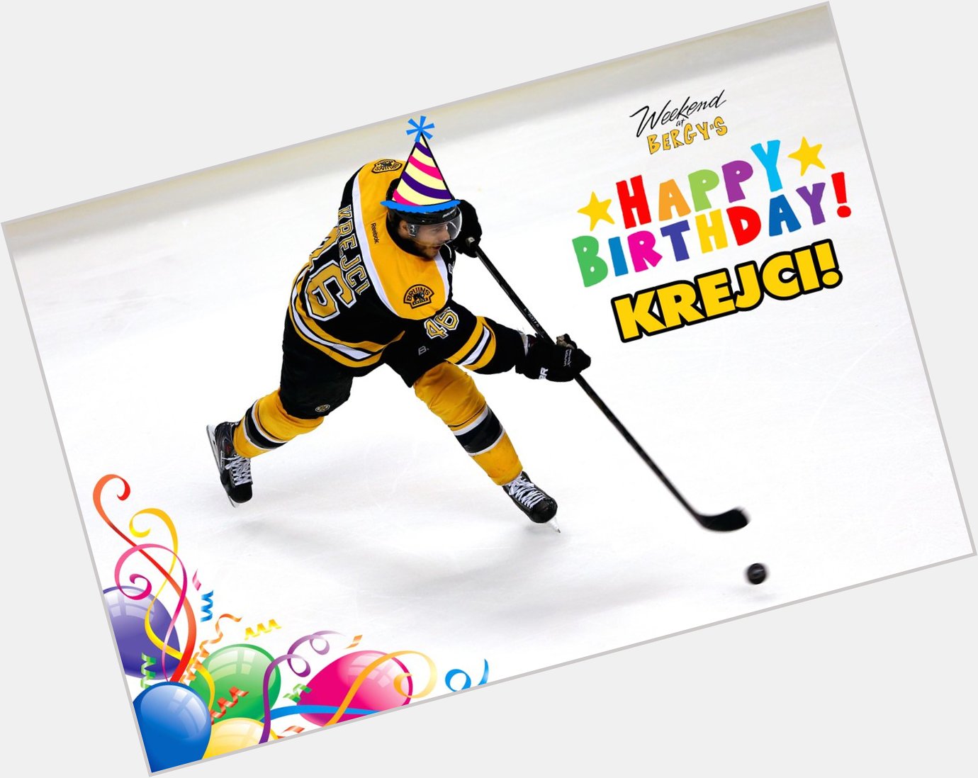 Happy 29th birthday to forward David Krejci!
