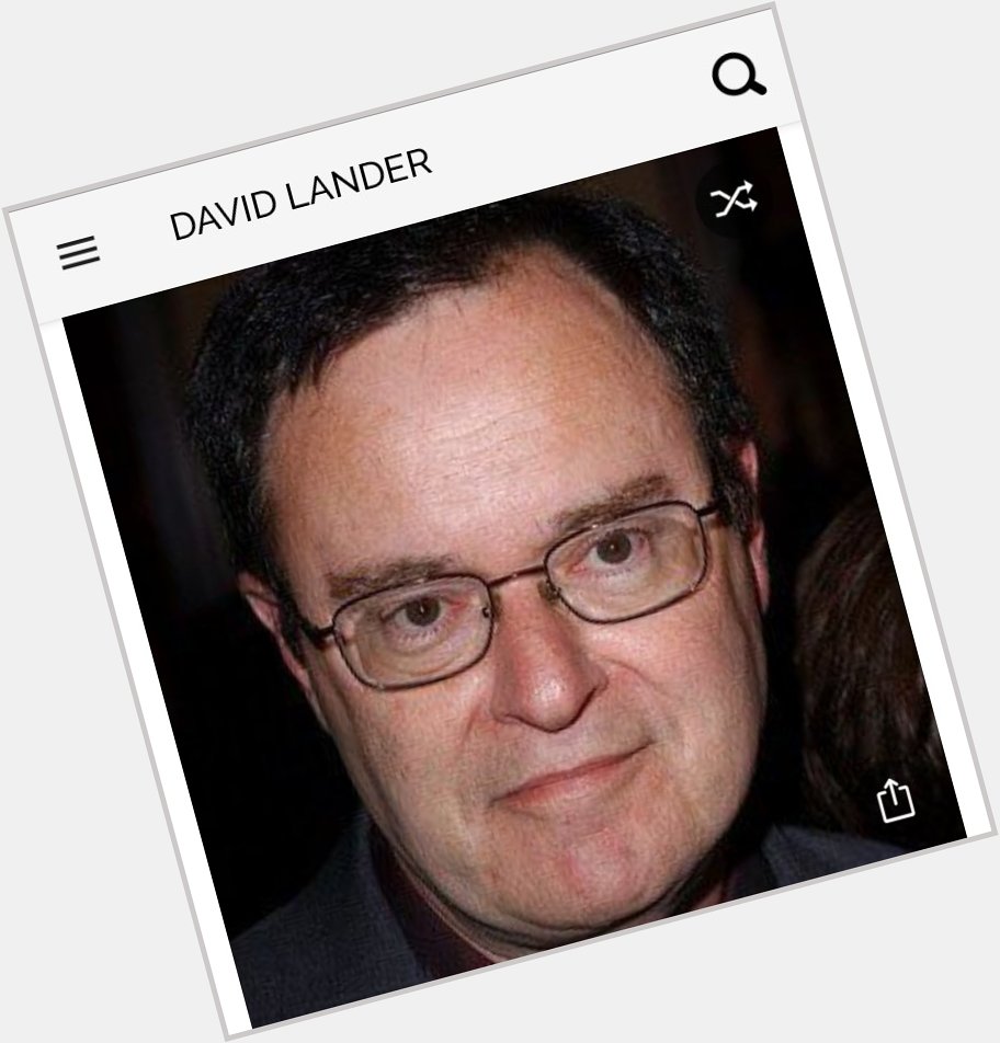 Happy birthday to this great actor.  Happy birthday to David Lander 