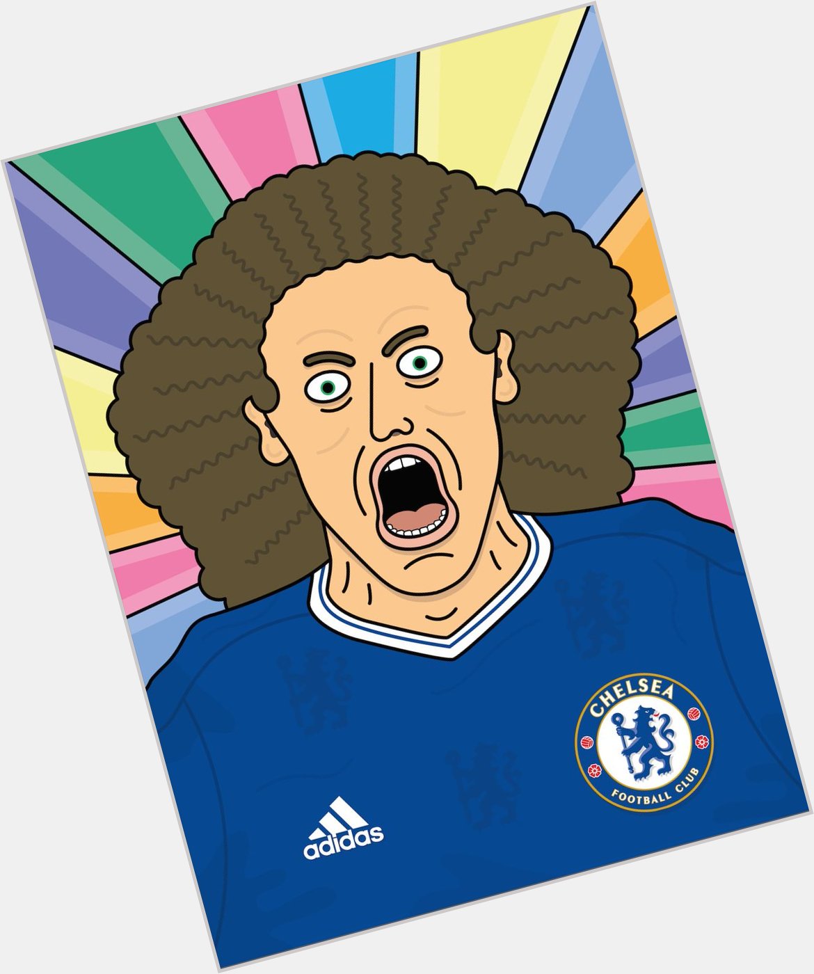 Happy Birthday David Luiz you mad bastard! 
Illustration I did for 