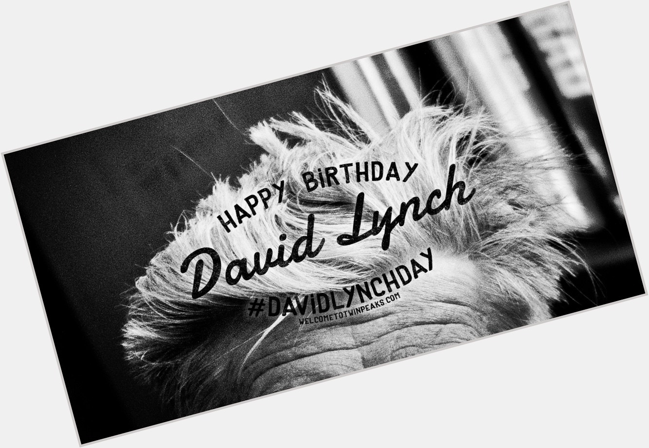 HAPPY BIRTHDAY, DAVID LYNCH!
Share your birthday message, tribute or David Lynch hairdo and tag with 