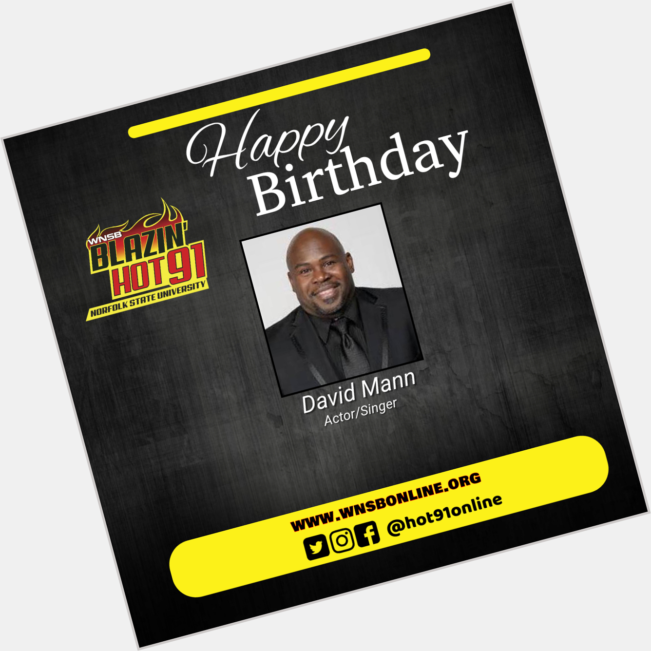 Happy Blazin\ Hot Birthday to David Mann   